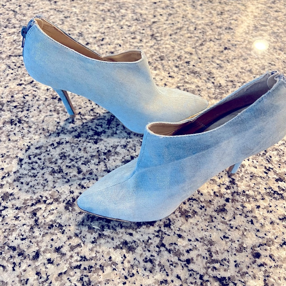 Blue Denim Booties